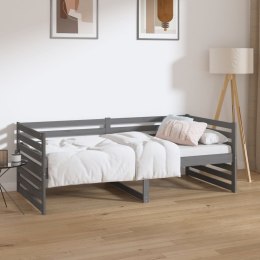  Łóżko dzienne, szare, 90x190 cm, lite drewno sosnowe Lumarko!