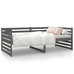  Łóżko dzienne, szare, 90x190 cm, lite drewno sosnowe Lumarko!