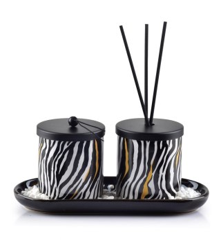  Dyfuzor Zapachowy+świeca 23x9xh9cm Zebra Lumarko!
