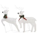  Dekoracja świąteczna - renifery z saniami, 100 białych LED Lumarko!