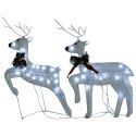  Dekoracja świąteczna - renifery z saniami, 140 białych LED Lumarko!