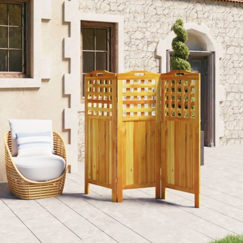  Parawan 3-panelowy, 121,5x2x115 cm, lite drewno akacjowe Lumarko!