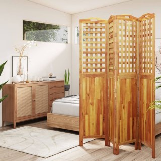  Parawan 4-panelowy, 162x2x180 cm, lite drewno akacjowe Lumarko!