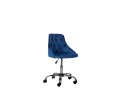  Krzesło biurowe regulowane welurowe niebieskie PARRISH Lumarko!