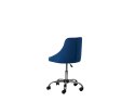  Krzesło biurowe regulowane welurowe niebieskie PARRISH Lumarko!