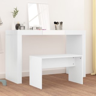  Stołek do toaletki, biały, 70x35x45 cm, materiał drewnopochodny Lumarko!