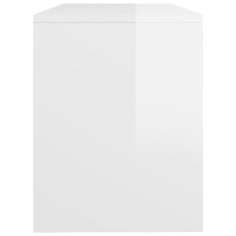  Stołek do toaletki, biały o wysokim połysku, 70x35x45 cm Lumarko!