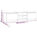  Szafka pod telewizor, szary dąb sonoma, 140x40x35,5 cm Lumarko!