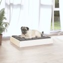  Legowisko dla psa, białe, 61,5x49x9 cm, lite drewno sosnowe Lumarko!