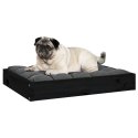  Legowisko dla psa, czarne, 61,5x49x9 cm, lite drewno sosnowe Lumarko!