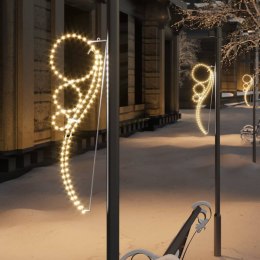  Lampki w kształcie obręczy, 2 szt., 144 ciepłe białe LED Lumarko!