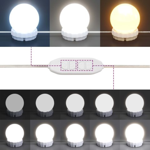  Szafka z lustrem i oświetleniem LED, dąb sonoma, 91x15x76,5 cm Lumarko!