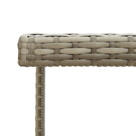  Stół ogrodowy, szary, 109x107x74 cm, polirattan i szkło Lumarko!