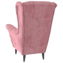  Fotel różowy, aksamitny Lumarko!