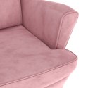  Fotel różowy, aksamitny Lumarko!