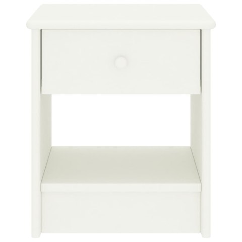  Szafka nocna, biała, 35x30x40 cm, drewno sosnowe Lumarko!