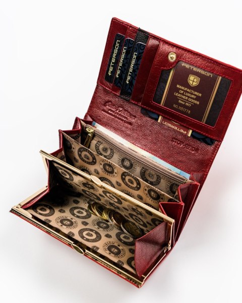  Lakierowany Portfel Damski Z Motywem Krokodylej Skóry!