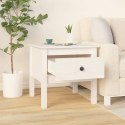  Stolik boczny, biały, 50x50x49 cm, lite drewno sosnowe Lumarko!