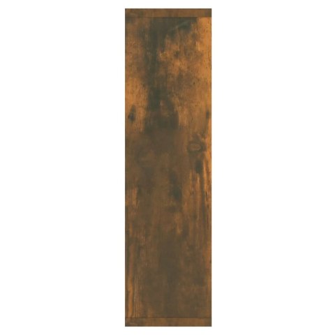  Szafka z lustrem i LED, przydymiony dąb, 76x15x55 cm Lumarko!