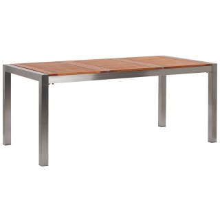 Stół ogrodowy eukaliptus 180 x 90 cm jasne drewno GROSSETO