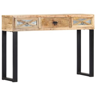  Stolik typu konsola, 110x30x76 cm, lite drewno mango Lumarko!