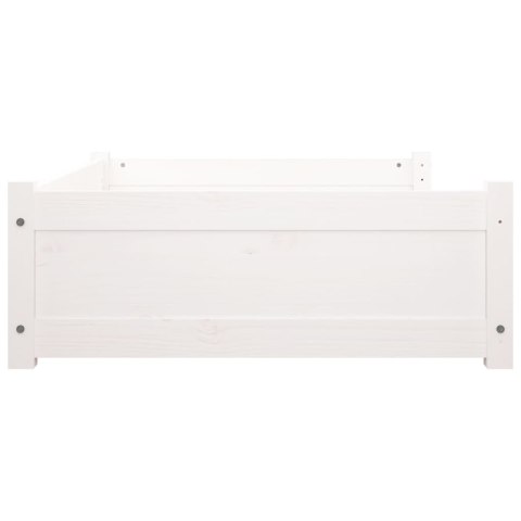  Legowisko dla psa, białe, 95,5x65,5x28 cm, lite drewno sosnowe Lumarko!