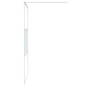  Ścianka prysznicowa, biała, 115x195 cm, przezroczyste szkło ESG Lumarko!