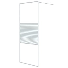  Ścianka prysznicowa, biała, 80x195 cm, przezroczyste szkło ESG Lumarko!