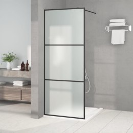  Ścianka prysznicowa, czarna, 80x195 cm, mrożone szkło ESG Lumarko!