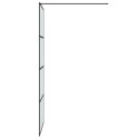  Ścianka prysznicowa, czarna, 80x195 cm, mrożone szkło ESG Lumarko!