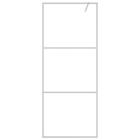  Ścianka prysznicowa srebrna, 80x195 cm, przezroczyste szkło ESG Lumarko!