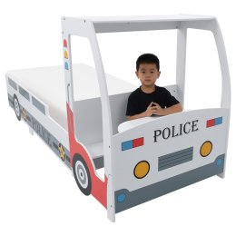  Łóżko dziecięce samochód policyjny, materac memory, 90x200 cm!
