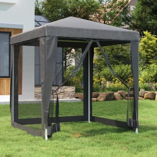  Namiot imprezowy z 4 ścianami z siatki, antracyt, 2x2 m, HDPE Lumarko!