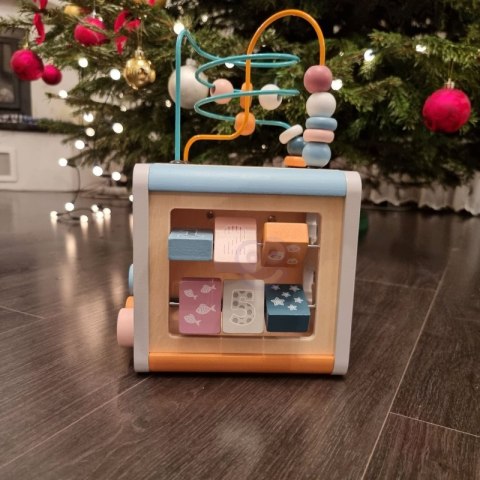 Viga PolarB Activity Box Drewniane Edukacyjne Centrum Gier 5w1 kostka Lumarko!