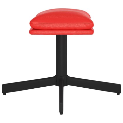  Podnóżek, czerwony, 60x60x39 cm, sztuczna skóra Lumarko!