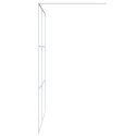  Ścianka prysznicowa, biała, 140x195 cm, przezroczyste szkło ESG Lumarko!