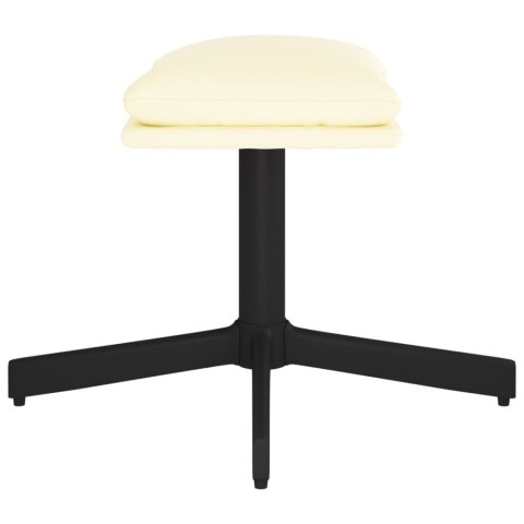  Podnóżek, kremowy, 60x60x39 cm, sztuczna skóra Lumarko!