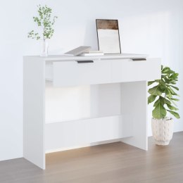  Stolik konsolowy, biały, 90x36x75 cm, materiał drewnopochodny Lumarko!