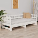  Łóżko rozsuwane, białe, 2x(80x200) cm, lite drewno sosnowe Lumarko!