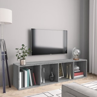  Regał na książki pod TV, szary dąb sonoma, 143x30x36 cm Lumarko!