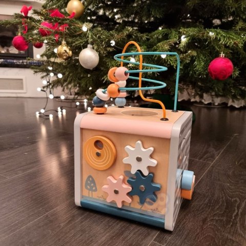 Viga PolarB Activity Box Drewniane Edukacyjne Centrum Gier 5w1 kostka Lumarko!