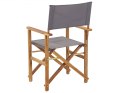  Zestaw 2 krzeseł ogrodowych akacjowy jasne drewno z szarym CINE Lumarko!
