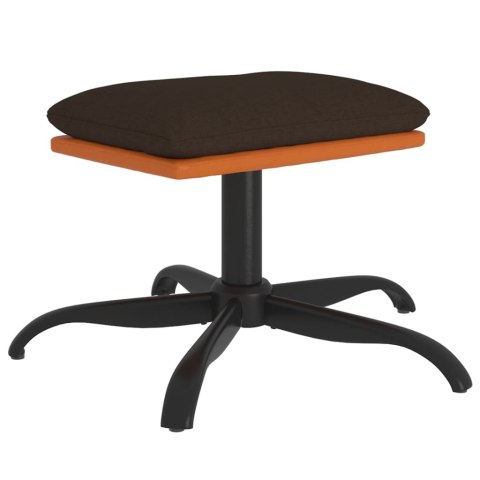  Podnóżek, brązowy, 60x60x39 cm, tkanina i sztuczna skóra Lumarko!