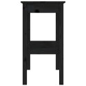 Stolik konsolowy, czarny, 110x40x75 cm, lite drewno sosnowe Lumarko!