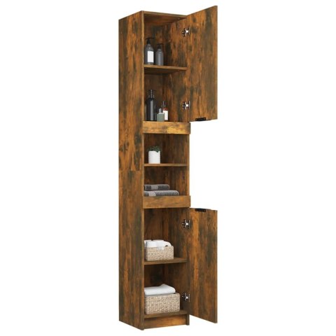  Szafka łazienkowa, przydymiony dąb, 32x34x188,5 cm Lumarko!