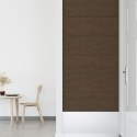  Panele ścienne, 12 szt., brązowe, 90x30 cm, tkanina, 3,24 m² Lumarko!