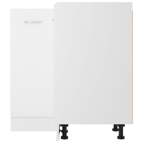  Szafka narożna biała, 75,5x75,5x80,5 cm materiał drewnopochodny Lumarko!