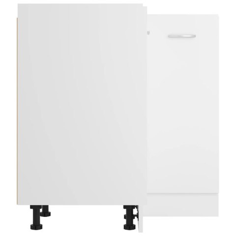  Szafka narożna biała, 75,5x75,5x80,5 cm materiał drewnopochodny Lumarko!