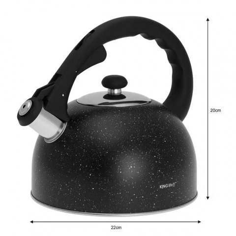 CZAJNIK Z GWIZDKIEM 2,6L KINGHOFF KH-1406 MARBLE Lumarko!