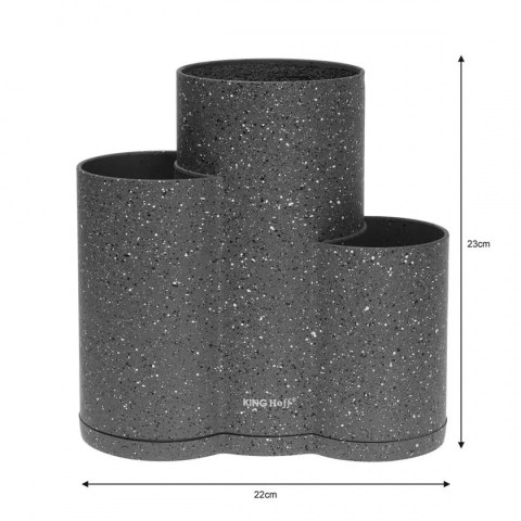  Potrójny Stojak Blok Na Noże I Przybory Kinghoff Kh-1568 Lumarko!